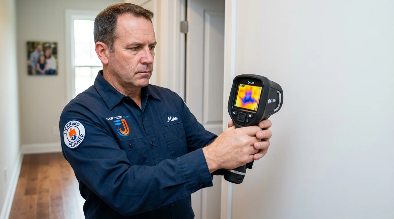 Thermal imaging leak detection by Johns Plumbing LLC in Patchogue